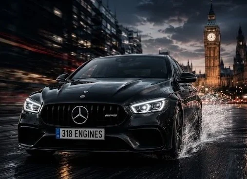 Land Rover-AMG driving through London at night